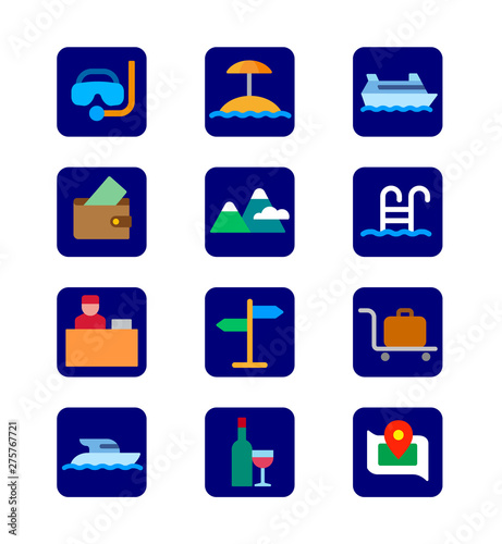 travel and resort icons