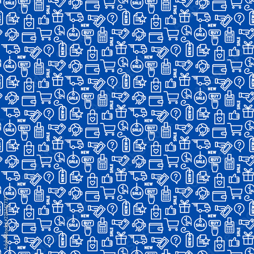 e-commerce seamless pattern