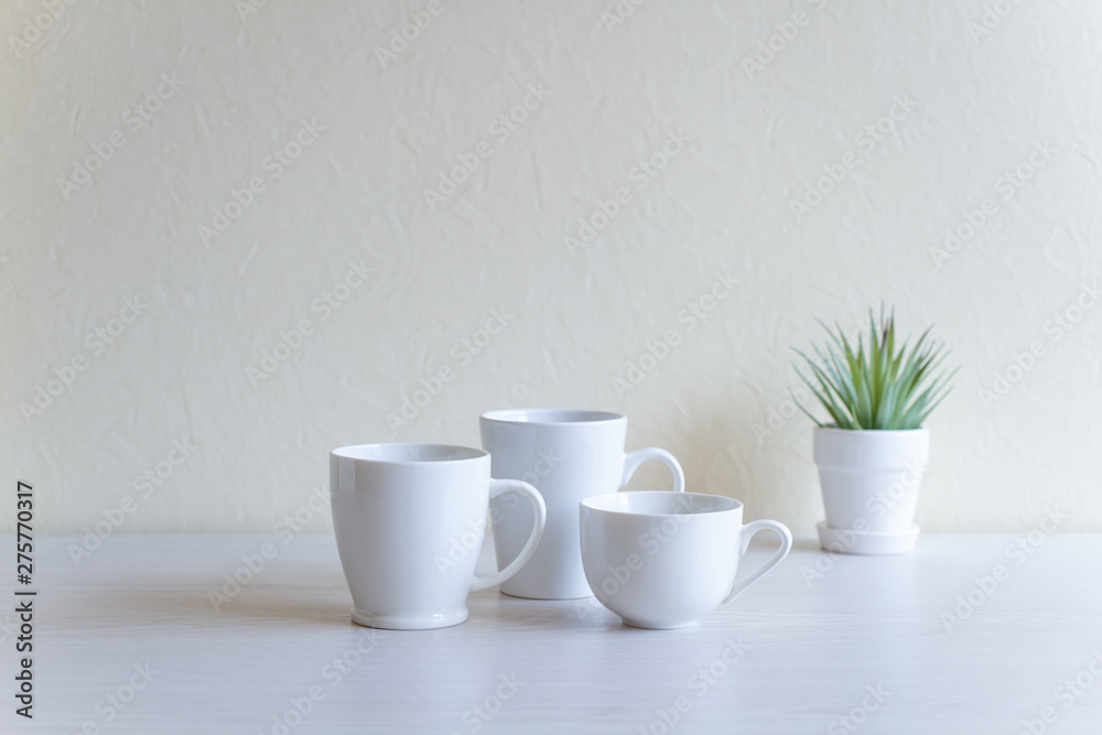 白いコーヒーカップ シンプルな背景素材 白いコーヒーカップ シンプルな背景素材