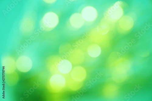 Green bokeh light abstract background