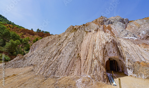 Photography Cardona salt mine and colorful mountain in, Catalonia, Spain.