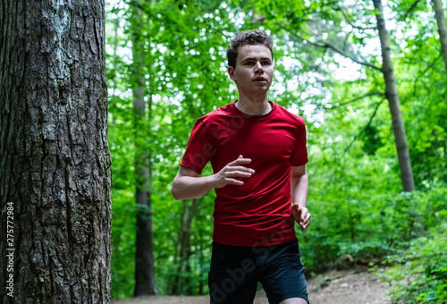 Healthy lifestyle - young man running