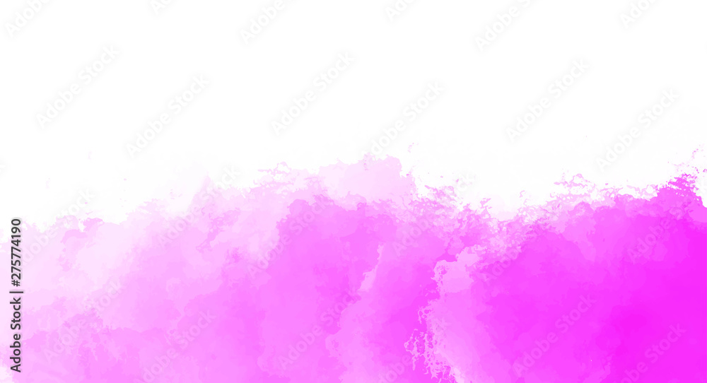 Obraz premium Pink watercolor background for your design, watercolor background concept, vector.
