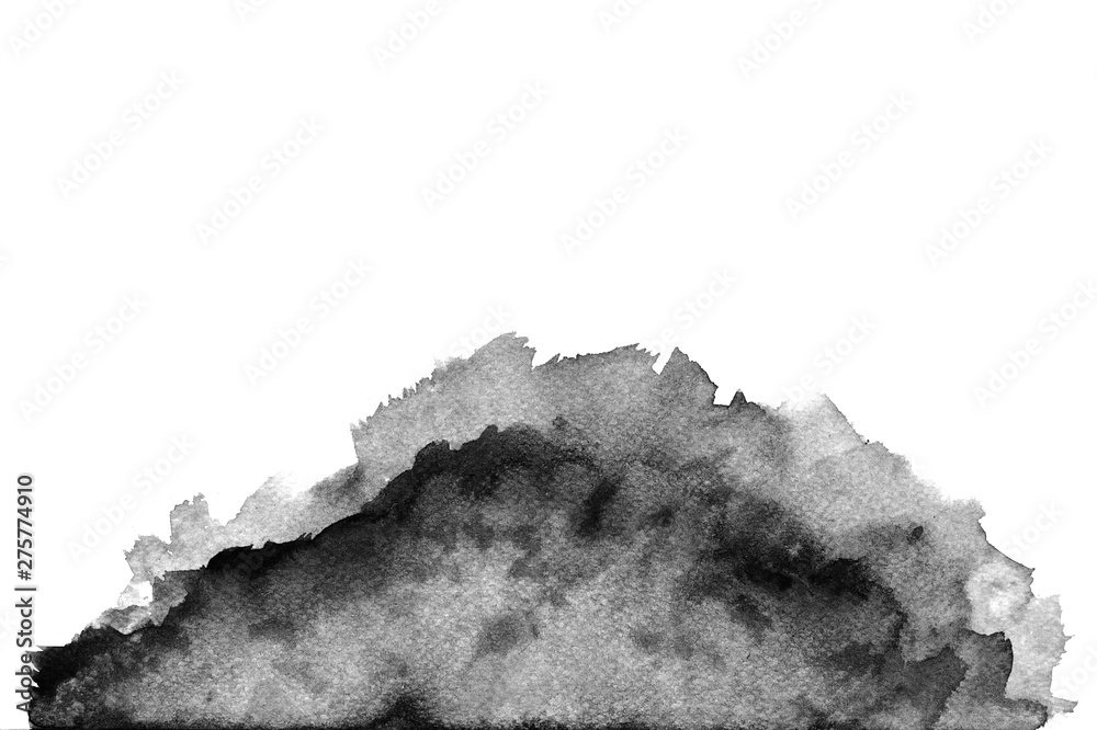 Obraz premium Abstract watercolor brush illustration, Watercolor contemporary background