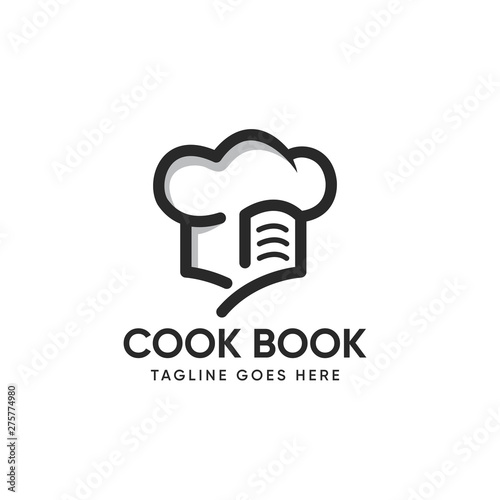 Recipe Book Logo design Template-vector
