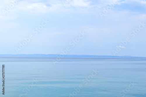 Blue sea on a sunny day