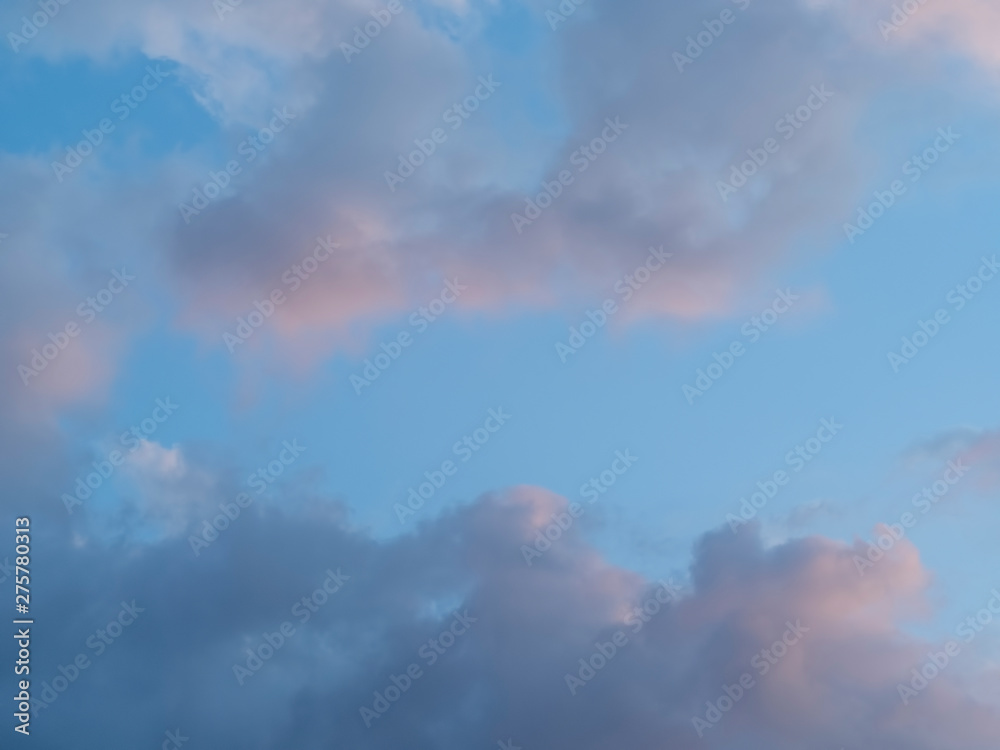 On the beautiful blue sky floating clouds    Deep blue sky and white clouds