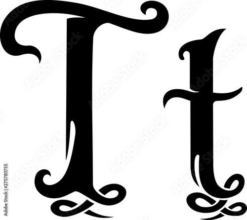 Letter T Monogram