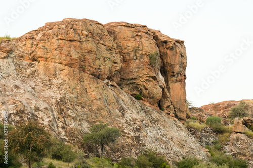 rocks in the bushveld of africa botswana