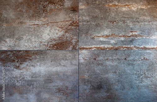 Schilderij op canvas Large porcelain stoneware tiles for coverings, rust style.