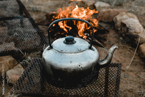kettle on the fire