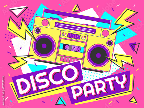 Photo Disco party banner