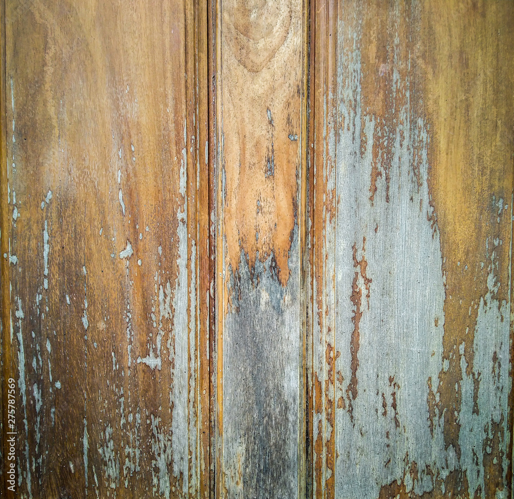 Dirty unclean old corroded aged yellow wood pattern background wallpaper (seasonal damage made by water sun rain on wooden door furniture ) Dirty unclean old corroded aged yellow wood pattern background wallpaper (seasonal damage made by water sun rain on wooden door furniture )