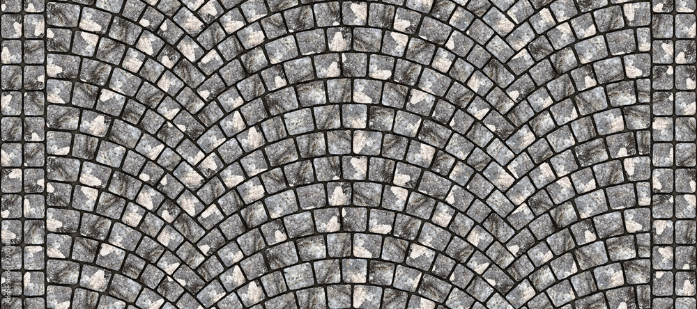 Road curved cobblestone texture 102