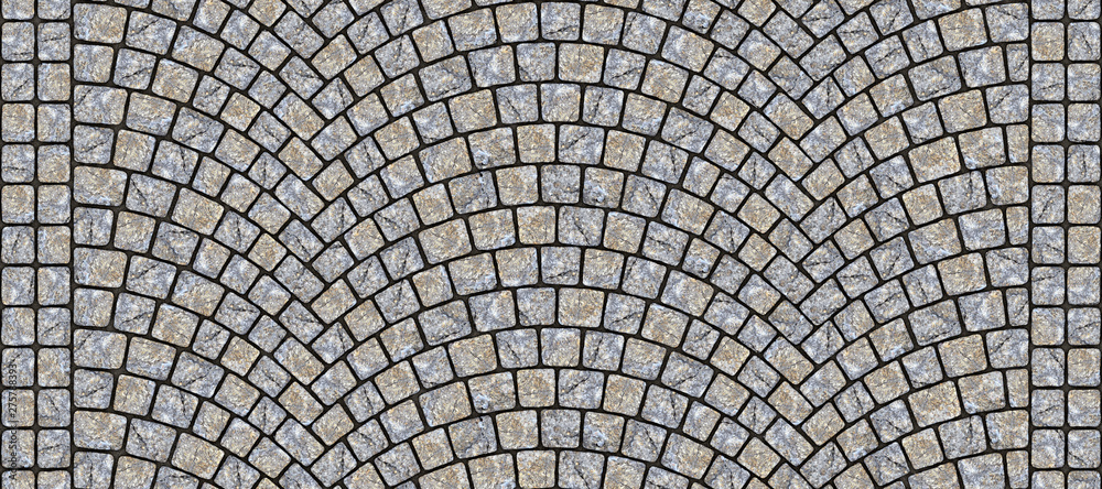 Road curved cobblestone texture 107