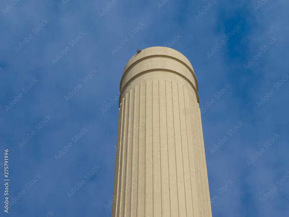 Battersea Power Station chimney in London Battersea Power Station chimney in London