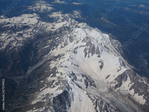 aerial view of Alps mountain © Claudio Divizia