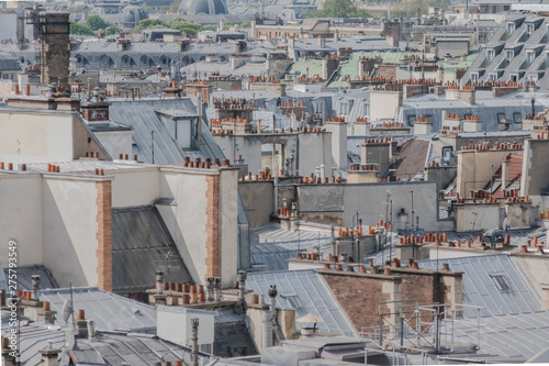 Canvas Print toits de paris