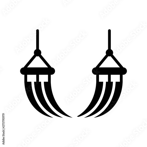 Hammock vector, Summer Holiday related solid icon