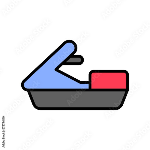Personal watercraft vector, Summer Holiday related filled icon
