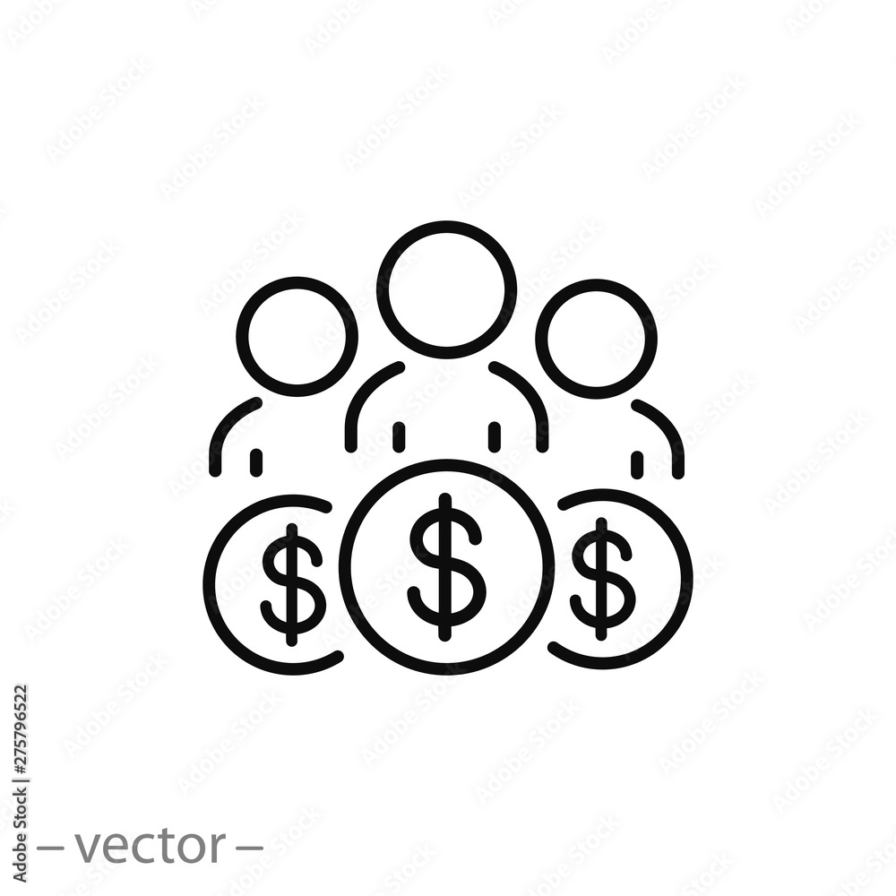 Investments Money Icon Business Group Invest Finance Line Symbols On investments-money-icon-business-group-invest-finance-line-symbols-on