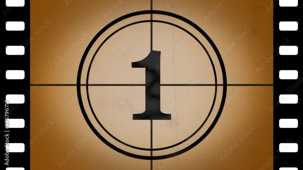 カウントダウン動画素材 5秒（Aパターン） five minute countdown（pattern A） Stock Video