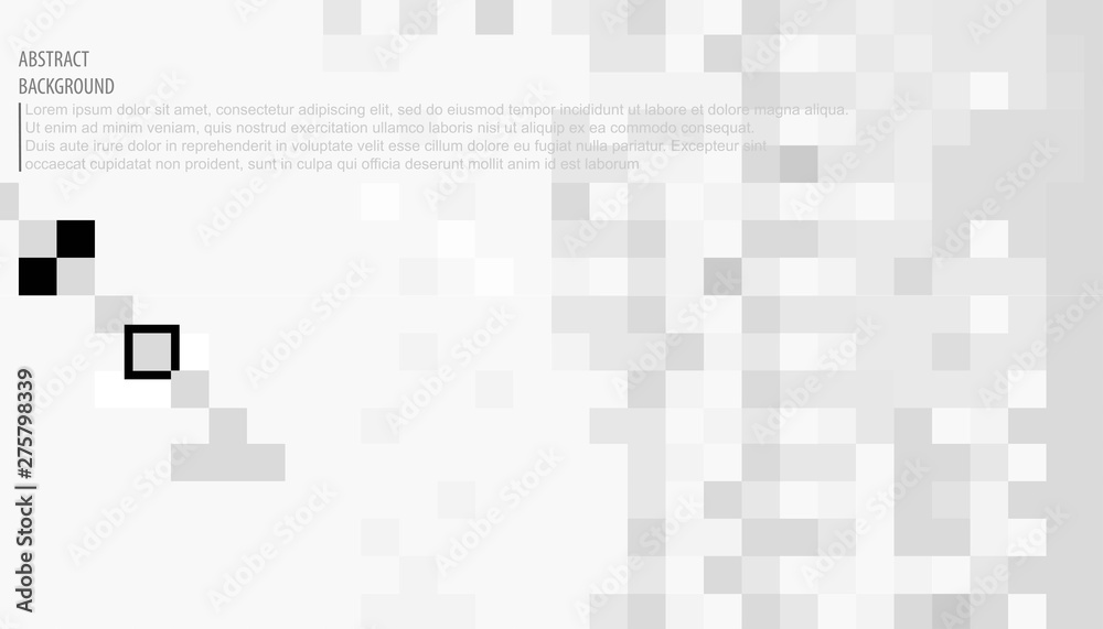 Abstract gray white background with squares. Mosaic. eps10 Vector Abstract gray white background with squares. Mosaic. eps10 Vector