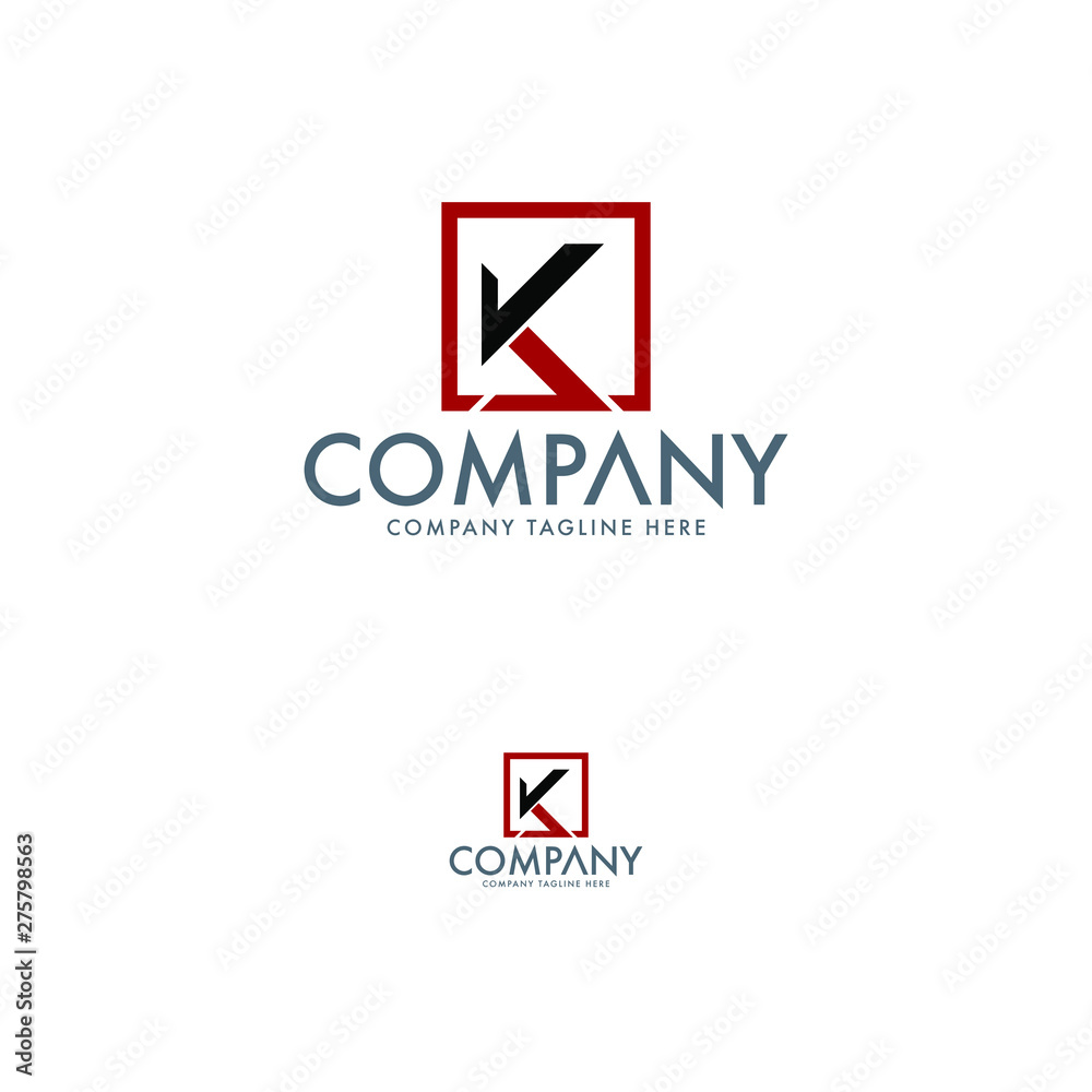 Modern Letter K Logo Template Modern Letter K Logo Template