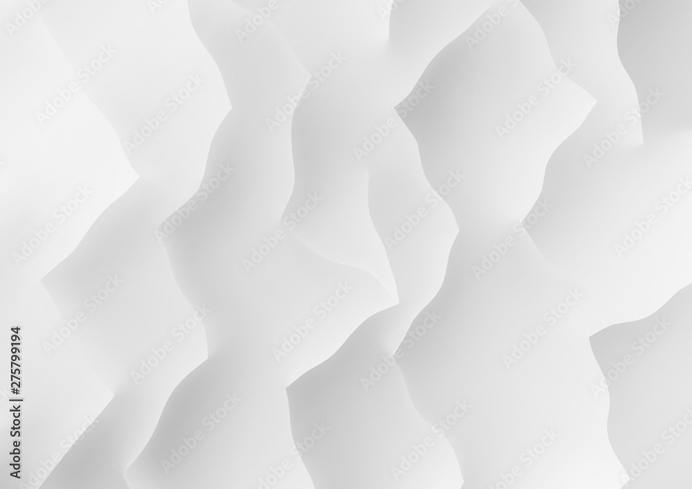 Geometric white elements for abstract background