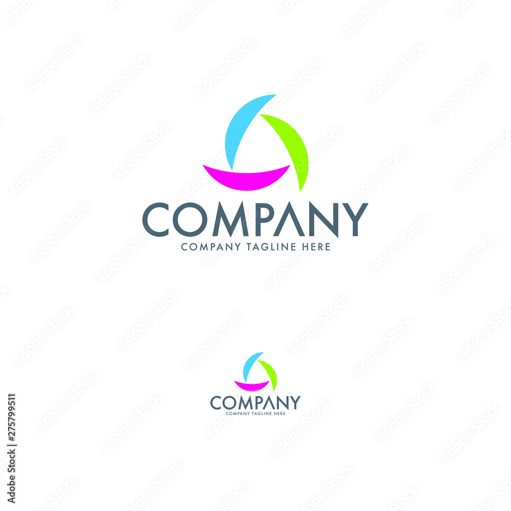Dynamic Colorfull Abstract Logo Template Dynamic Colorfull Abstract Logo Template