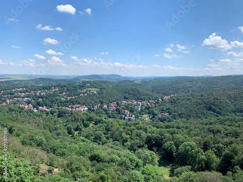 Ein Blick von der Wartburg bei Eisenach