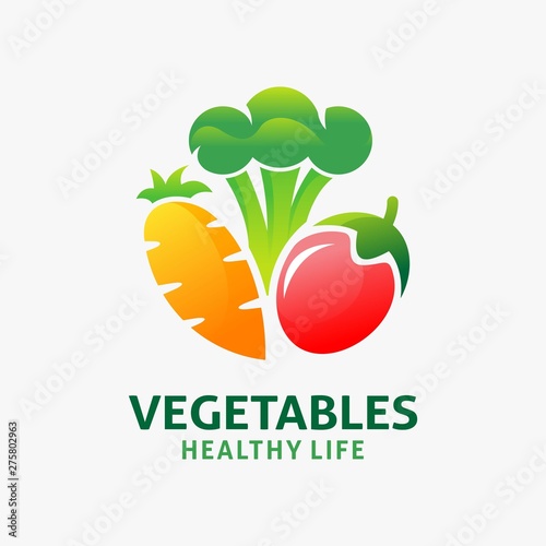 Fresh vegetables logo design