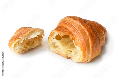 Croissant on white background - isolated
