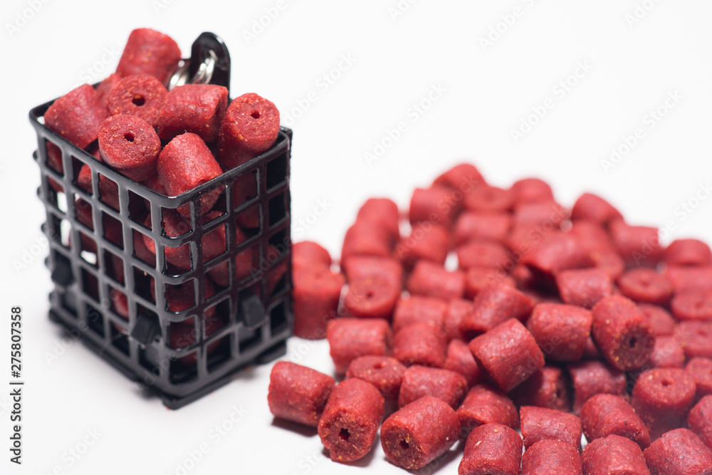Fototapeta premium Pellet in fishing basket
