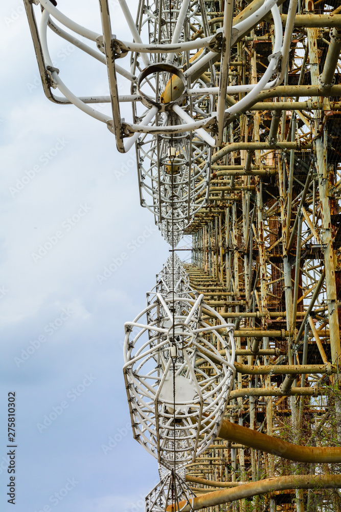 Former military Duga radar system in Chernobyl Exclusion Zone, Ukraine