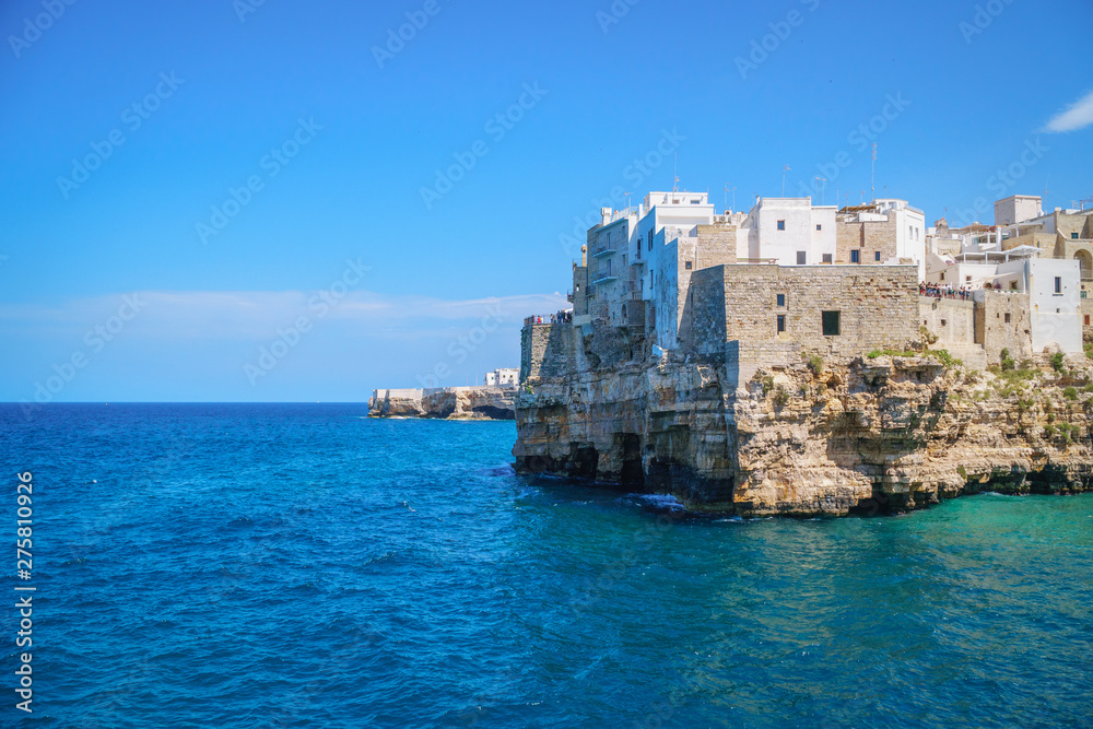 Polignano a Mare on sunny day, Bari Province, Apulia, southern Italy