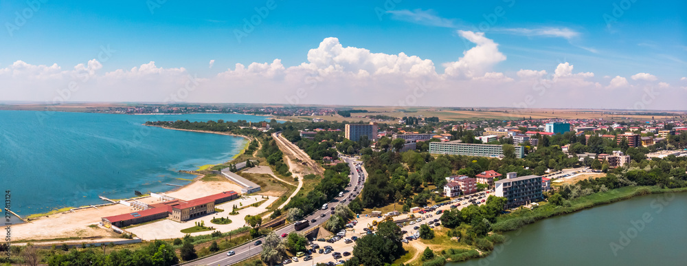 Aerial view of Eforie Nord, resort in Romania  near the Constanta