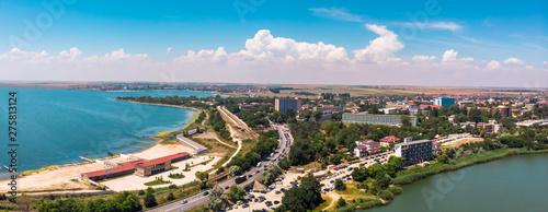 Aerial view of Eforie Nord, resort in Romania  near the Constanta photo