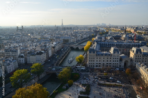 aerial view of paris © Laurentiu
