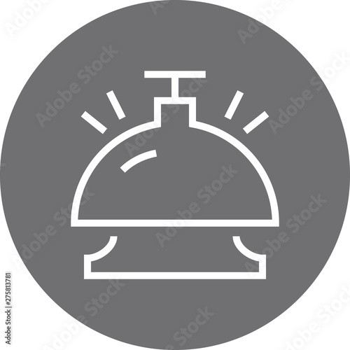 Bell Desk Arrival Outline Icon