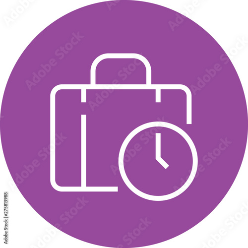 Time Off Vacation Outline Icon