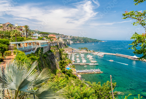 Landscape with Sorrento, amalfi coast, Italy photo