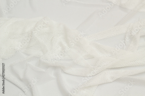 Fabric mesh white background texture