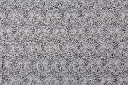 Beautiful close up of lace fabric with textile texture background