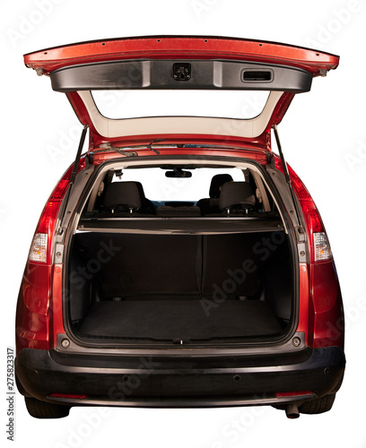 Obraz na plátně Open SUV car trunk