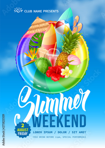 Summer Weekend Party Flyer Template