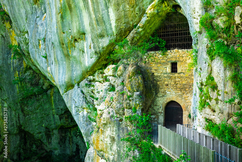 Predjama castle, build in a cave. Slovenia photo