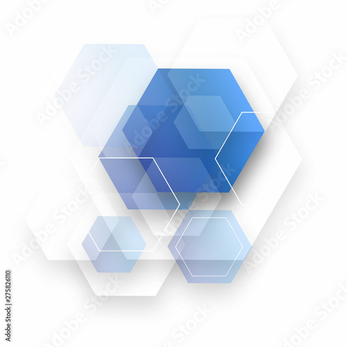 Abstract soft blue technical background