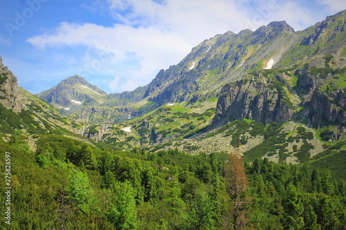 Rocky mountains view in High Tatras  Slovakia