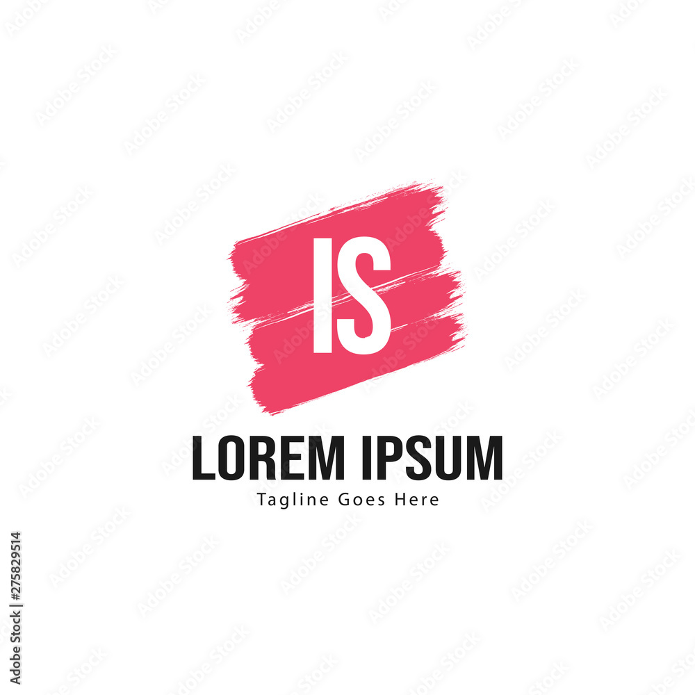 Initial IS logo template with modern frame. Minimalist IS letter logo vector illustration Initial IS logo template with modern frame. Minimalist IS letter logo vector illustration